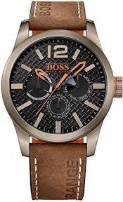 Satisfait ou remboursé garantie jusqu'à 12 mois livraison 48h paiement sécurisé. Boss Orange 1513240 Montre Homme Quartz Analogique Bracelet Cuir Marron Amazon Fr Montres