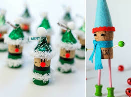 Wichtel Basteln Klein Korken Inspiration Gruen Blau Schal Einfach Wichtel Basteln Bastelideen Basteln