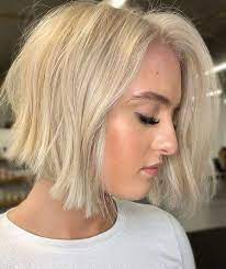 The 8 Cutest Platinum Blonde Bobs To Try In 2020 Platinum Blonde Bobs Blonde Angled Bob Blonde Bob Hairstyles