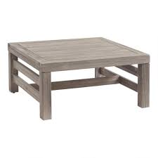 Marciana Graywashed Acacia Outdoor Side Table
