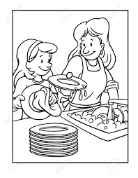 Working mom works from home office. Girl Helping Mom In Kitchen Stock Photo Picture And Royalty Free Image Image 126873092