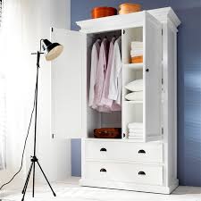 This freestanding tall linen cabinet is built with solid mango wood, a tropical. White Wardrobe With Shelves And Drawers Wardobe Pedia