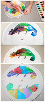 Paper Plate Color Changing Chameleon Craft For Kids Brilliant Preschool Crafts Chameleon Craft Preschool Art