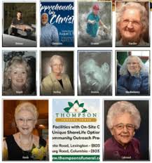 Lexington County Obituaries for April from Thompson Funeral Home