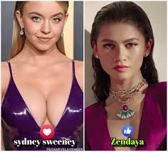 Sydney Sweeney ❤ V/s Zendaya 👍 #Zendaya #sydneysweeney #mcu