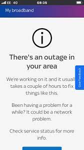 Sky offers satellite television service as well as broadband internet and home phone service. Sky Help Team On Twitter Update Leicester This Issue Has Been Confirmed As A Fibre Cable Break And Work Is Continuing To Restore Services Keep Up To Date On The My Sky