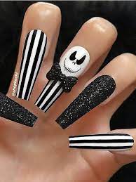 The Best Halloween Nail Ideas In 2019 Stylish Belles Coffin Nails Designs Halloween Acrylic Nails Nightmare Before Christmas Nails