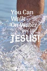 He raised me up and he brought me up. You Can Walk On Water Just Like Jesus Lift Him Up