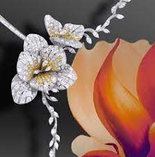 Pin By Jacque Reid On A Diamond Affair Necklace Red Carpet Jewelry Flower Jewellery
