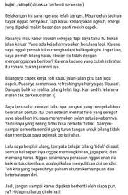 Jika kita terlanjur dalam melakukan sesuatu perbuatan, eloklah menginsafinya segera. Puisi Indo