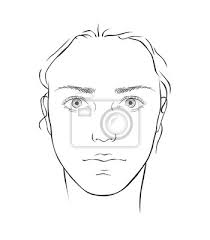 Znalezione obrazy dla zapytania proporcje twarzy rysunek w. Kobieta Twarz Rysunek Wektor Wyizolowanych Na Bialym Tle Fototapeta Fototapety Farbowanie Nie Realistyczny Myloview Pl