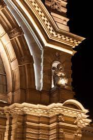 Main Station Frankfurt Germany Lighting Designer Christian Uitz Raumlabor Photographed B Facade Lighting Architectural Lighting Design Light Architecture