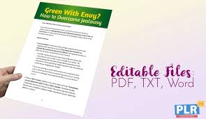 Plr Articles Blog Posts Green With Envy How To Overcome Jealousy Plr Me