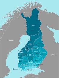 Roads either side of the border: Finland Maps Facts World Atlas