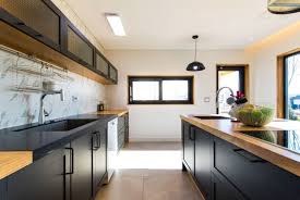 A galley kitchen can look wider as long as you provide enough lightings by using bright or pastel colors for the cabinets is a good choice to create a minimalist feeling. Galley Kitchens Pros Cons And Tips