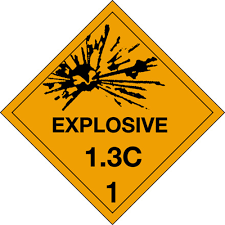 Hazmatpac hazardous material labels comply with 49 cfr, d.o.t. D O T E X Plosives 1 3c Label For Hazardous Materials Class 1