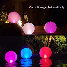Floating Pool Lights Inflatable Waterproof Led Solar Glow Globe Floating Ball Lamp Outdoor Color Changing Led Night Light Party Decor For Swimming Pool Wedding Beach Yard Lawn Pathway 2 Pcs Buy Online At