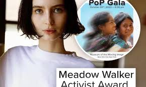Meadow Walker is named the Activist of the Year by Pencils of Promise