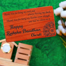 Make beautiful rakhis (simple, traditional, or modern ones) at home for your brother. Coolest Brother Ever Wooden Rakhi With Name Raksha Bandhan Cards Woodgeekstore