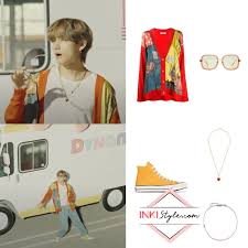 Pointelle knit ruffle vest cream cream designed in paris. Bts S Outfits From Dynamite Mv Kpop Fashion Inkistyle