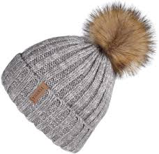 Black Beanie With Pom Pom Womens Furtalk Womens Knitted Winter Pom Beanie Hat Faux Fur Pom Pom Bobble Hat Beanie For Girls Black At Amazon Women Knit Beanie Hat Womens Winter Knits Fur Pom Pom