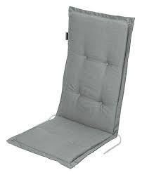 Cuscino resistente e soffice il cuscino beautissu a schienale alto offre un comfort speciale per sedie a sdraio da giardino o da interni e per sedie a dondolo soffice e comoda imbottitura in pannelli di poliuretano pratici lacci sulla parte posteriore del cuscino e sui lati della seduta per una perfetta stabilità antiscivolo. Madison Cuscino Per Sedia Con Schienale Alto Cuscino Per Sedia Da Giardino Grigio 50 X 118 X 5 Cm