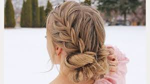 The easiest hairstyle straight from the runway. Missy Sue S Double Fishtail French Braid Low Bun