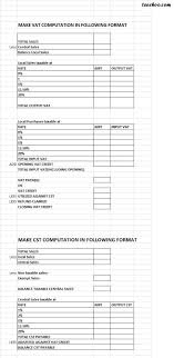 An aspect of fiscal policy. Actual Vat And Cst Computation Format In Delhi Vat Cst Basics