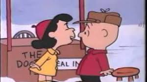 Charlie brown and lucy kissing. A Charlie Brown Christmas Lucy And Charlie Brown Youtube
