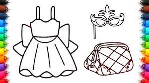 Con esta combinación entre muñecas y pintar de seguro tus niñas querrán estos dibujos impresos en hojas de papel y colores para pintarlas lo mejor que. Como Dibujar Un Vestido De Princesa Dibujos Faciles De Accesorios De Ninas Dibujos Para Pintar Youtube