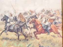 Ernest Rotter, Franco Prussian War Battle Scene, 1890s, Oil