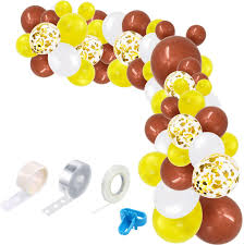 Check spelling or type a new query. Amazon Com Toniful Winnie The Pooh Theme Balloon Garland Arch Kit 99 Pcs Yellow Reddish Brown Confetti Balloons For Children Kid Birthday Party Baby Shower Party Supplies Decorations Home Kitchen
