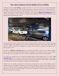 Maybe you would like to learn more about one of these? Easy Tips To Improve Service Quality Of Car Washing