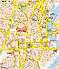 Scheme and satellites photos view; Belfast Eps Map Vector World Maps