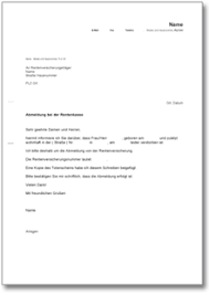 Hier finden sie den musterbrief, um eine neue frist zu beantragen. Abmeldung Von Der Rentenkasse Rentenversicherung Ch Musterbrief Download