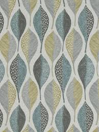 Aqua Grey Abstract Upholstery Fabric Cotton Print Curtain Material Yellow Grey Furniture Material Modern Upholstery Fabric Fabric Decor Home Decor Fabric