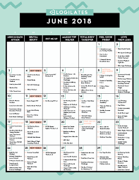 Your June 2018 Workout Calendar Blogilates Fitness Food And Lots Of Pilates Workout Calendar Month Workout Month Workout Challenge