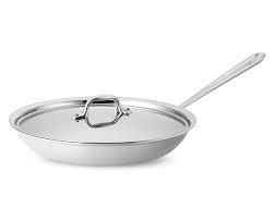 All Clad D3 Tri Ply Stainless Steel Traditional Covered Frying Pan Williams Sonoma