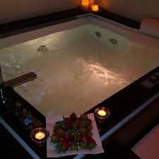 How Romantic Jacuzzi Time And Strawberries For The Newlyweds Sauna Design Hot Tub Jacuzzi