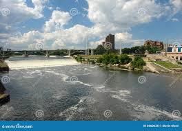 St. Anthony S Fall in Minnesota Stock Photo