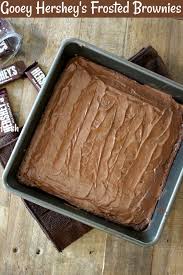 Fudgy brownies (and not the cakey kind) then look no more, because you have found the ultimate fudgy cocoa brownies recipe. Gooey Hershey S Frosted Brownies Pams Daily Dish