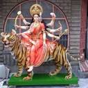 GLASSPOLL ART Multicolor Fiber Durga Statue, Size/Dimension ...