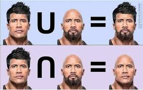 Well to remember the difference between intersection and union, what i and most people do is look at if the u is right side up or not. Union Versus Intersection 9gag