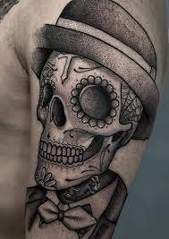 Tattoos of three dots on the hand mean death to cops ( mort aux vaches / flics / poulets / keufs ). Sugar Skull Tattoos Meanings Tattoo Designs Ideas