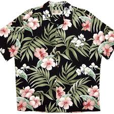 Black And Pink Floral Shirt Mens Hibiscus And Palms Black Hawaiian Shirt Black Hawaiian Shirt Hawiian Shirts Hawaiian Shirt