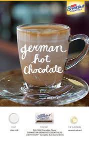 German Hot Chocolate Carnation Breakfast Essentials Recipe Hot Chocolate Recipes Hot Drink Chocolate Recipes