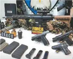 Polícia apreende arsenal da milícia