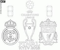 Spielzeit des wichtigsten europäischen wettbewerbs für vereinsmannschaften im fußball unter dieser bezeichnung und die 65. Ausmalbilder Finale Uefa Champions League 2018 Zum Ausdrucken