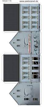 Modellbahn bastelbogen heuser / kostenlose bastelbogen haus 2 : Ausschneidebogen Haus Haus Aus Pappe Bastelarbeiten Aus Papier Und Pappe Papiermodell