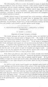 Cultural control methods (agricultural practices): A Parthenogenetic Mayfly Ameletus Ludens Needham The Canadian Entomologist Cambridge Core